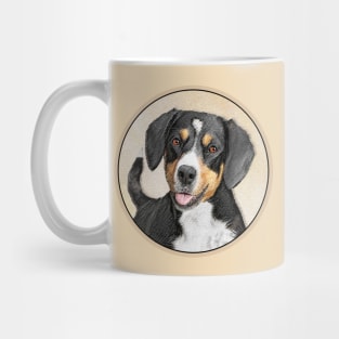 Entlebucher Mountain Dog Painting - Original Art Mug